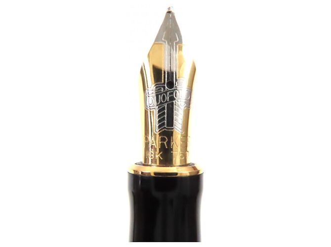 Autre Marque Pluma Parker Duo Field Centennial Au750 Negro Blanco Dorado - vista 5