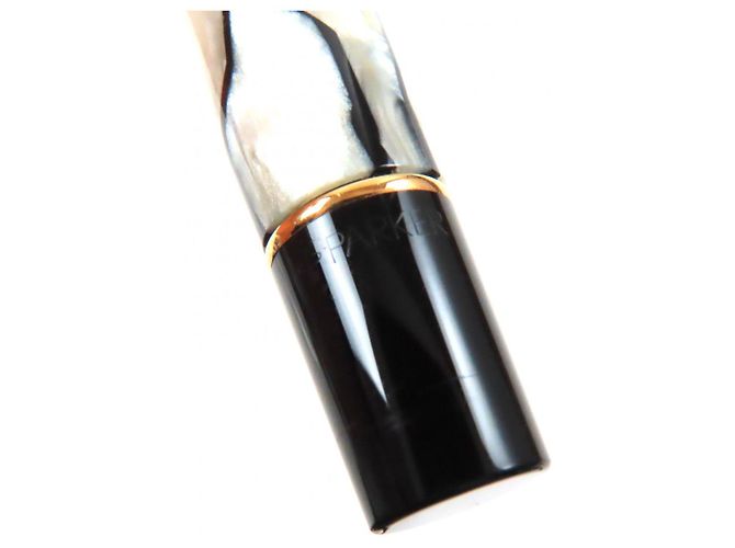 Autre Marque Pluma Parker Duo Field Centennial Au750 Negro Blanco Dorado - vista 8