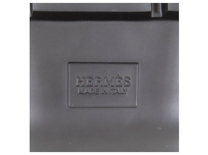 Botas Cortas Hermès de Cuero de Ternera Negro - vista 11