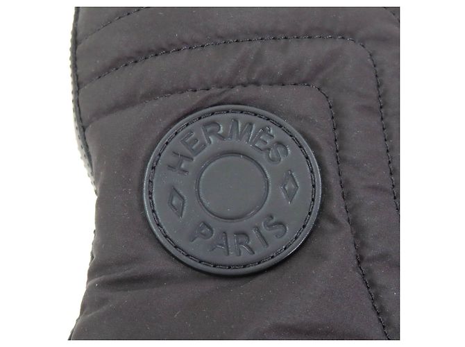 Botas Cortas Hermès de Cuero de Ternera Negro - vista 9