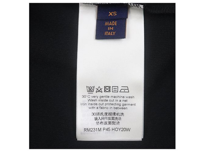 Louis Vuitton Snow Technisches Polyester T-Shirt Schwarz Blau - Ansicht 5