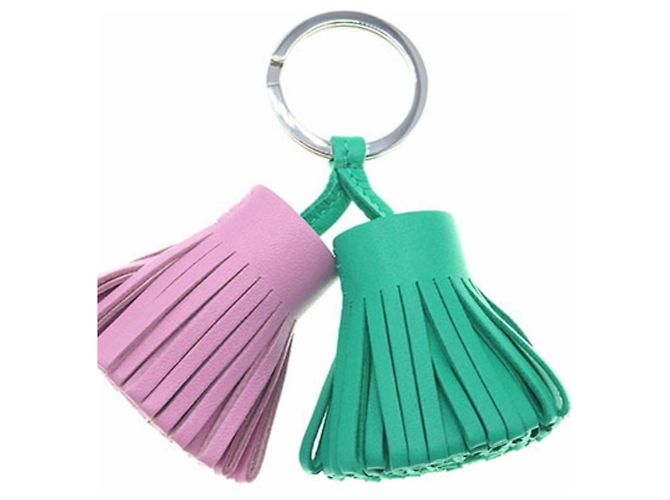Ring Hermès Portachiavi Hermes Carmen Unodos Anjo Miro Rosa Verde - vista 2