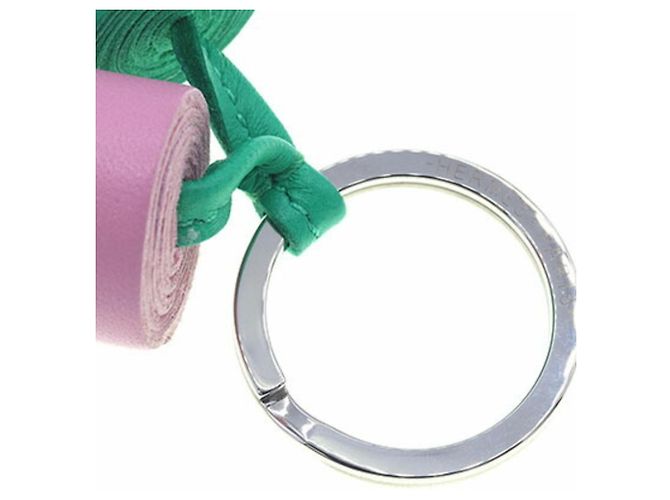 Ring Hermès Portachiavi Hermes Carmen Unodos Anjo Miro Rosa Verde - vista 3