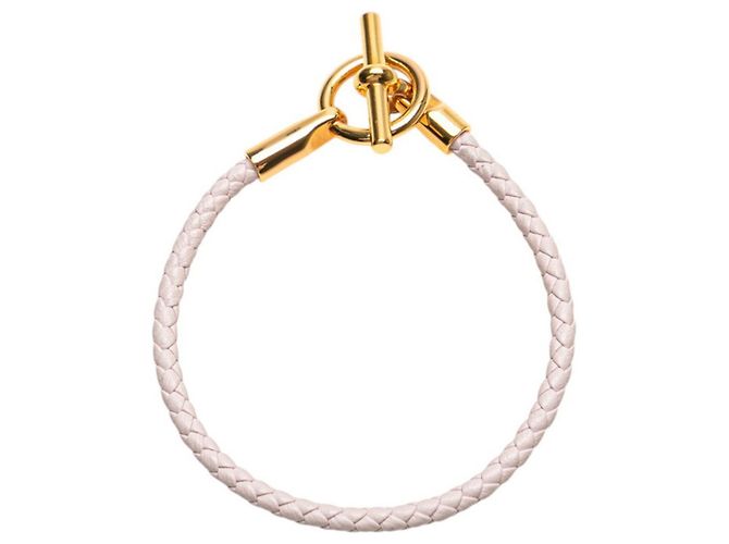 Pulsera Charm Grennan Hermès Rosa Dorado - vista 3