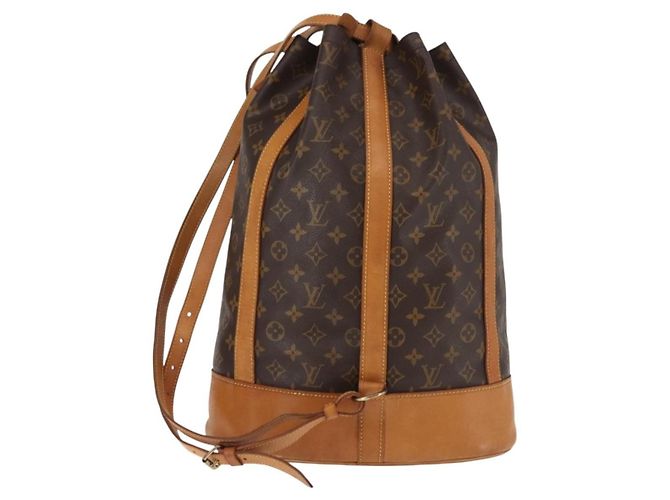Zaino Randonnee Monogram in Canvas GM Louis Vuitton Marrone - vista 2