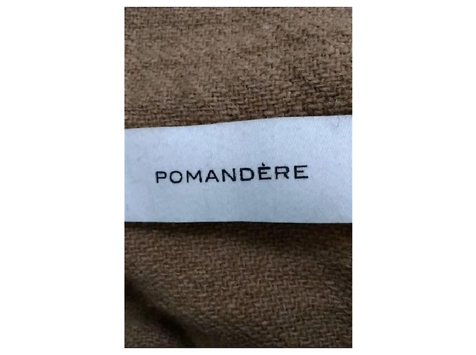 Pomandère Abrigo de lana marrón Castaño - vista 7