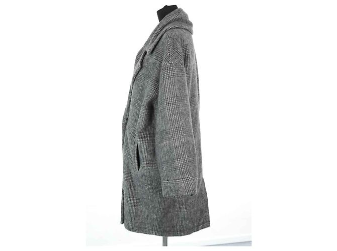 Iro Grey wool coat - view 3