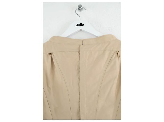Louis Vuitton Vestido de algodón beige - vista 4