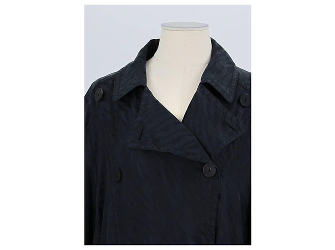 Valentino Trench coat de algodón negro - vista 2