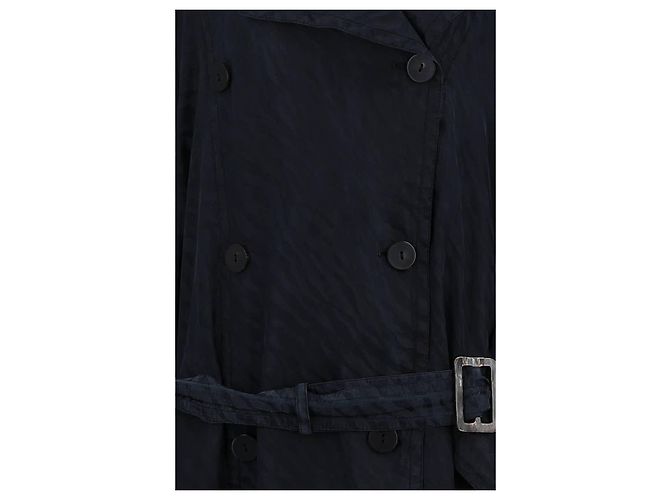 Valentino Trench coat de algodón negro - vista 3