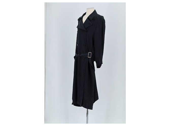 Valentino Trench coat de algodón negro - vista 4