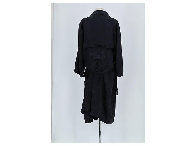 Valentino Trench coat de algodón negro - vista 6