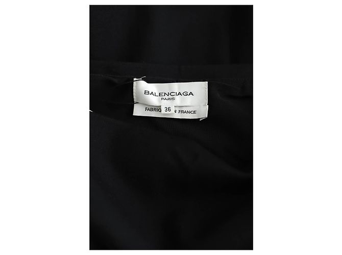 Balenciaga Schwarzes Wollkleid - Ansicht 5