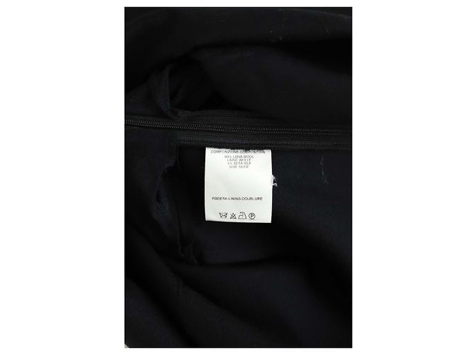 Balenciaga Schwarzes Wollkleid - Ansicht 6