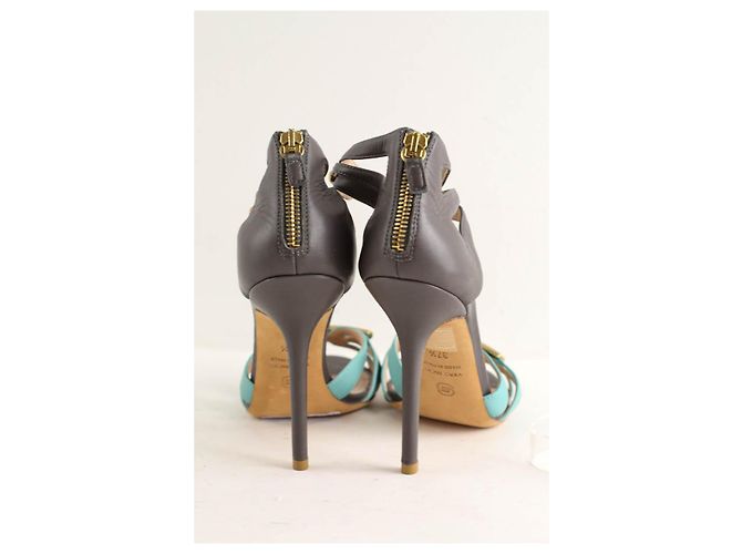 Elie Saab Tacchi in pelle multicolore - vista 4