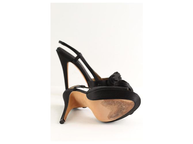 Elie Saab Tacchi in scamosciato neri Nero - vista 5
