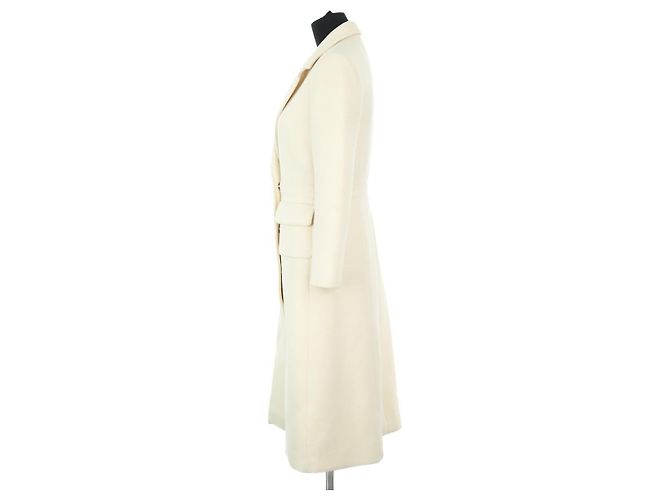 Paule Ka Ecru wool coat Cream - vista 3