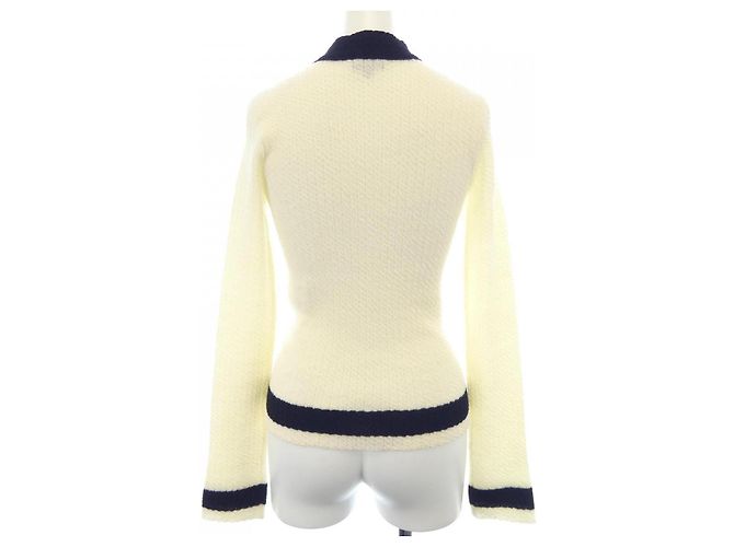 Top de punto Chanel Negro Beige - vista 2