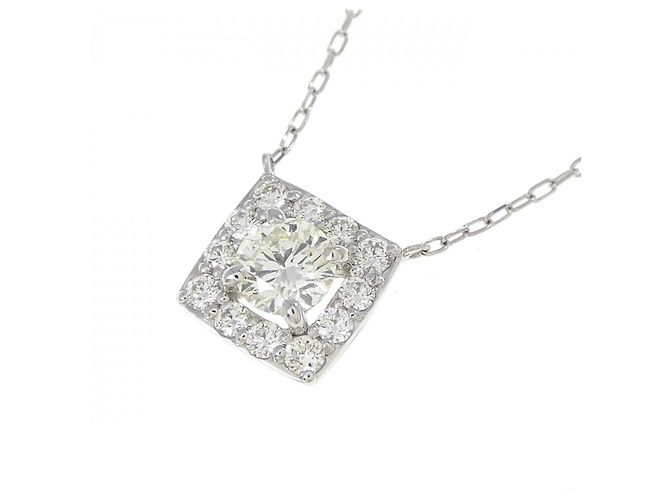 Autre Marque Collana in platino e diamanti Argento - vista 3