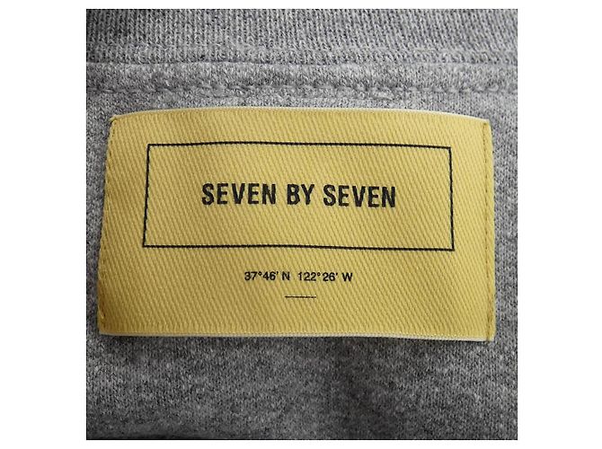 Autre Marque Sudadera de algodón SEVEN BY SEVEN Castaño Gris - vista 4