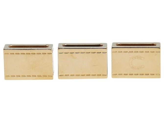 Hermès Schalring-Set mit Hufeisen-Logo-Motiv Golden - Ansicht 2