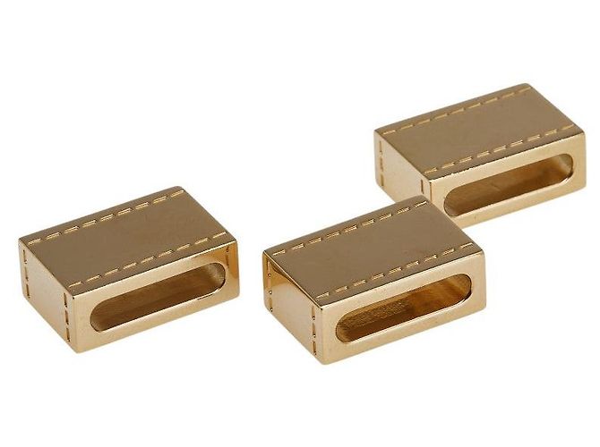 Hermès Schalring-Set mit Hufeisen-Logo-Motiv Golden - Ansicht 3