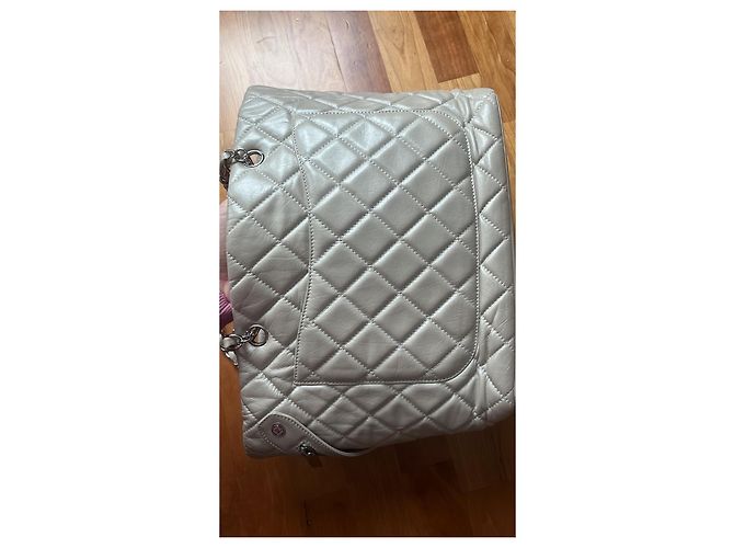 Borsa Tote Cotton Club Chanel in pelle crema - vista 5