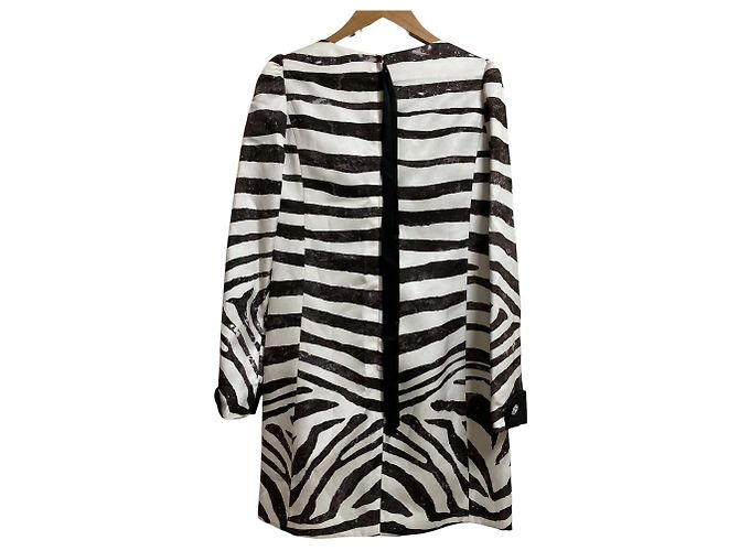 Zebra Kleid von Marc Jacobs Schwarz Weiß - Ansicht 2