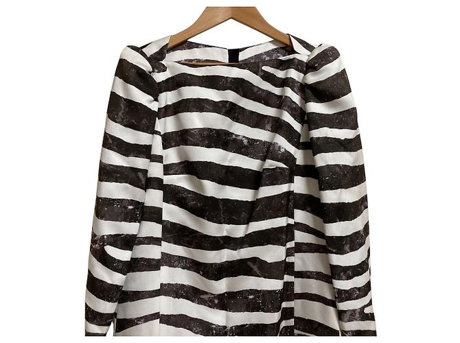Zebra Kleid von Marc Jacobs Schwarz Weiß - Ansicht 3