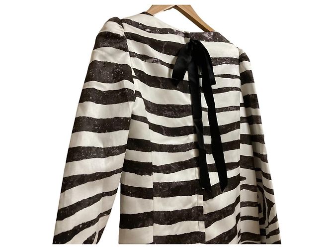 Zebra Kleid von Marc Jacobs Schwarz Weiß - Ansicht 6