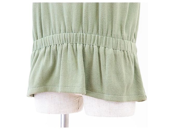 Top de algodón Chanel P55591 Verde - vista 4