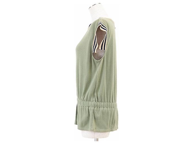 Top de algodón Chanel P55591 Verde - vista 5