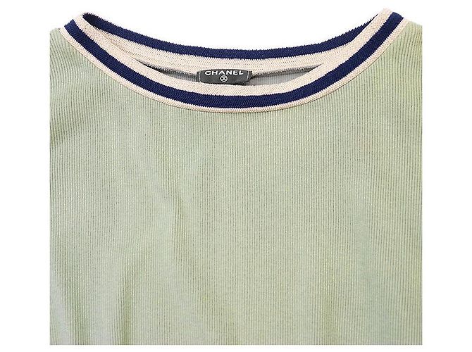 Top de algodón Chanel P55591 Verde - vista 8