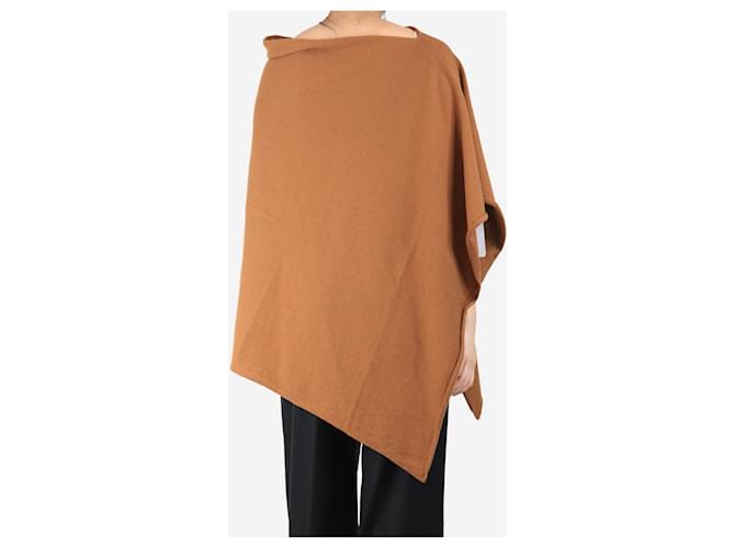 Crimson Beiger Kaschmir-Poncho - Einheitsgröße Braun - Ansicht 2