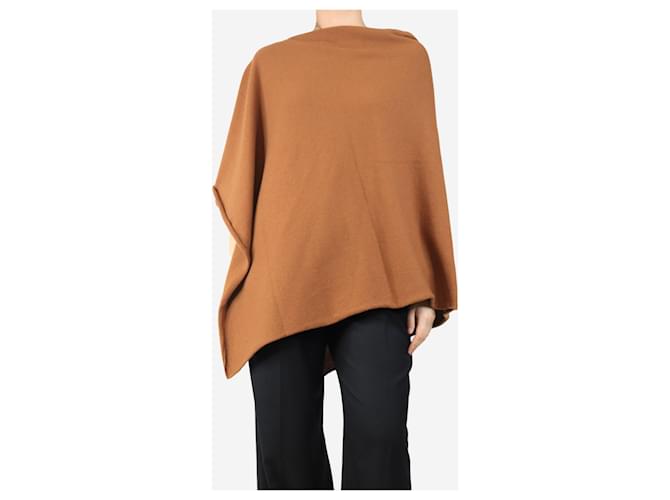 Crimson Beiger Kaschmir-Poncho - Einheitsgröße Braun - Ansicht 3