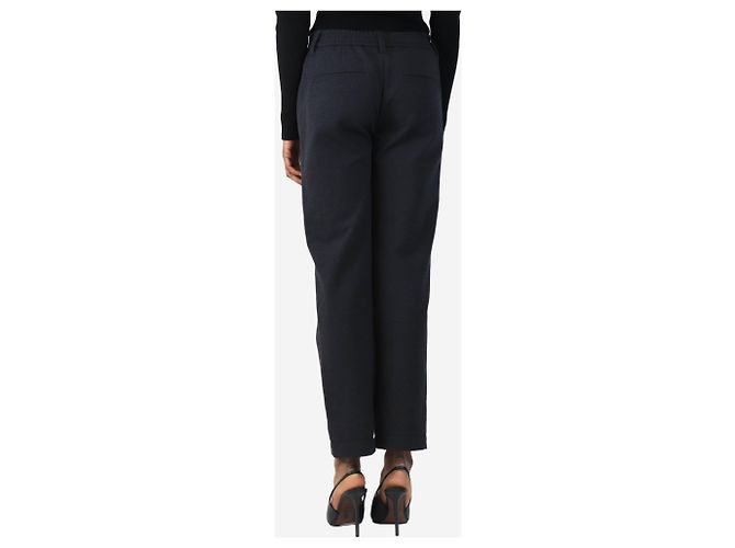 Brunello Cucinelli Schwarze tapered Hose - Größe UK 8 Grau - Ansicht 3