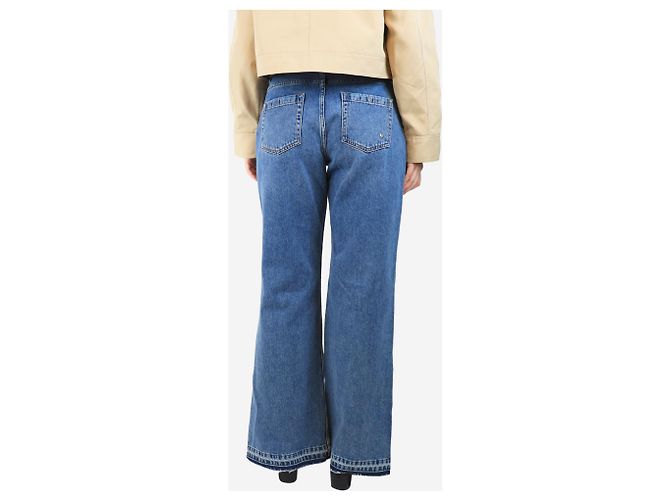 Stella Mc Cartney Blue split-hem relaxed jeans - size UK 10 - view 3