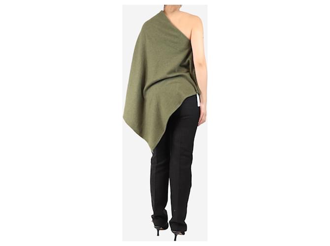 Crimson Grüner Kaschmir-Poncho - Einheitsgröße - Ansicht 2