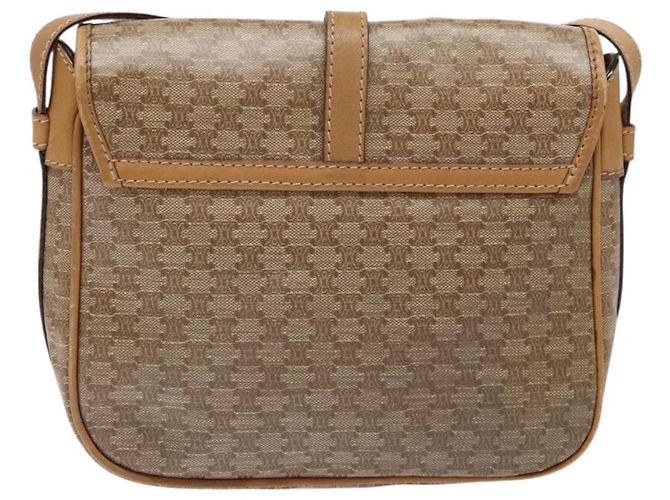 Céline Borsa a Spalla Celine Macadam in Pelle PVC Beige - vista 2