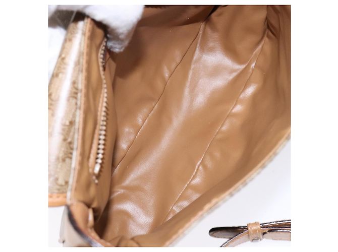 Céline Borsa a Spalla Celine Macadam in Pelle PVC Beige - vista 5