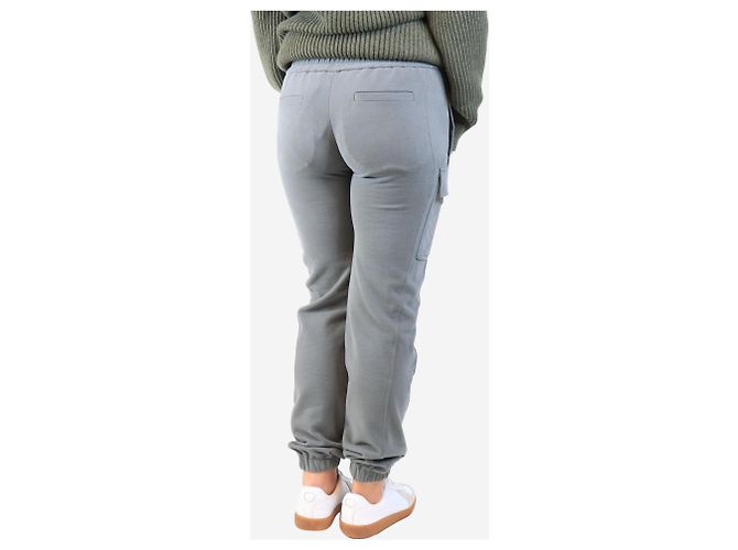 Brunello Cucinelli Joggers cargo grises con puños - talla S - vista 3