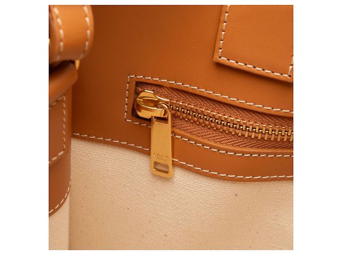 Céline Borsa a mano verticale Cabas piccola di Celine Marrone - vista 6