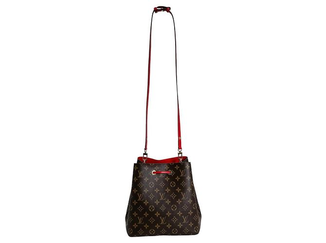 Borsa a Spalla Coquelicot Louis Vuitton Marrone Rosso Monogramma - vista 2
