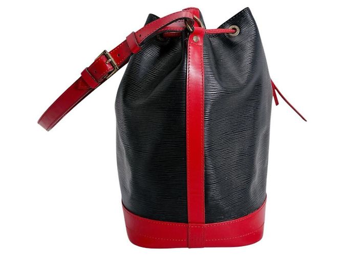 Noe Borsa a Spalla Noé Epi Louis Vuitton Nero Rosso - vista 3