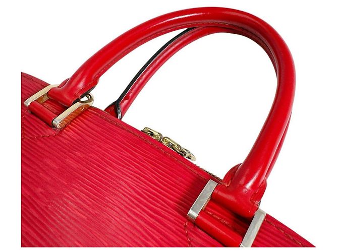 Borsa a mano in pelle Epi Pont Neuf Louis Vuitton Rosso - vista 11