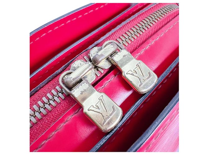 Borsa a mano in pelle Epi Pont Neuf Louis Vuitton Rosso - vista 15