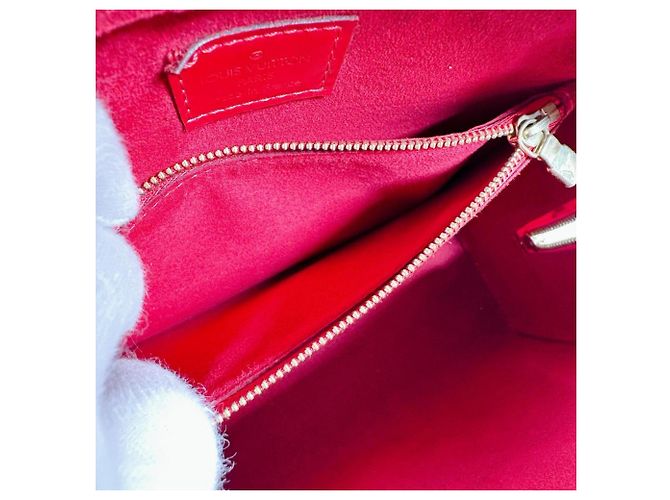 Borsa a mano in pelle Epi Pont Neuf Louis Vuitton Rosso - vista 16