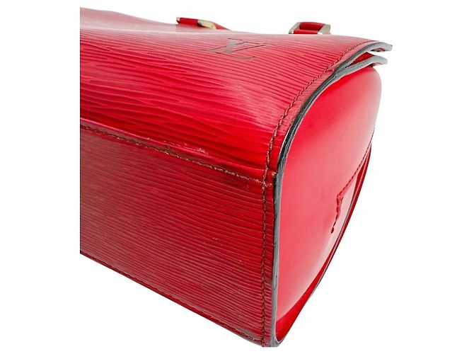 Borsa a mano in pelle Epi Pont Neuf Louis Vuitton Rosso - vista 5