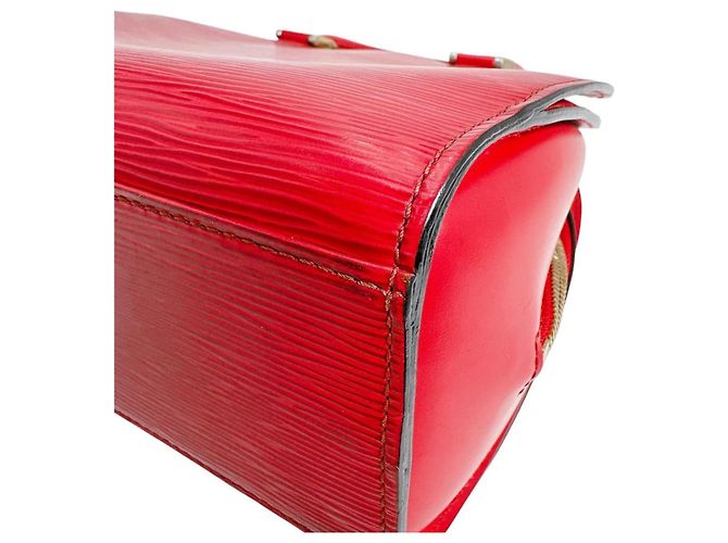 Borsa a mano in pelle Epi Pont Neuf Louis Vuitton Rosso - vista 7