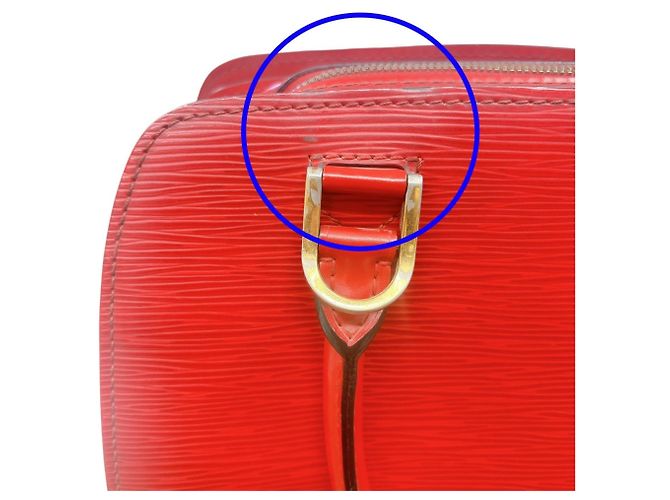 Borsa a mano in pelle Epi Pont Neuf Louis Vuitton Rosso - vista 9